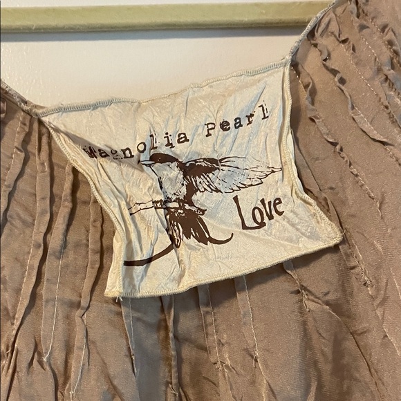 Magnolia Pearl Beige Ruffle Tank Top - Picture 4 of 5